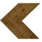 Ekena Millwork 13 3/4"W x 12"H x 3/4"D Vintage Farmhouse 5 1/2" Chevron Barnwood Decor Collection Natural Barnwood DECR13X12X075CHVUF - alternate 1